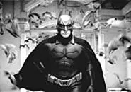 Christian Bale plays the comic-book hero very, very - straight.