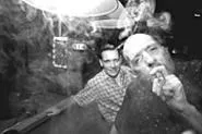Cliff (front) and nephew Chris Noble at their family's - tavern, where people believe they can think for - themselves. - WALTER NOVAK
