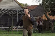 Don (Robert Carlyle) breaks in his new Nikes while fleeing a horde of snarling zombies.