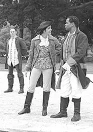 Doug Kusak, Margi Herwald, and William H. True have - a blast as rebels in this Revolution.