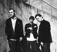 Fade to black: Newsted (right) is content to stand in - the shadows in Echobrain.