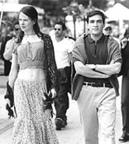 Goin' postal: John parades his mail-order babe.