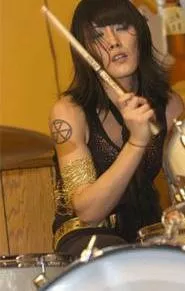 Gore Gore Girls drummer Mayuko Morris, August 31 at the Beachland. - WALTER NOVAK