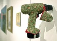 Hardware gets soft in Beth Whalleys Drill Cozy, part - of the Cleveland Institute of Arts 59th student show. - CIA/ROBERT MULLER