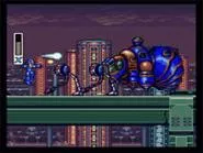 If Mega Man had beaten Pesticide Man and gotten the Raid Blaster, he might have stood a fighting chance.