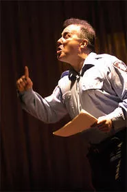 Jello Biafra, reading the riot act at the Beachland. - WALTER NOVAK