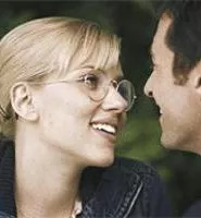 Johansson and Jackman are bound in an improbable romance -- and film.