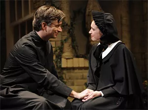 Keep it in the Holy Family: Father Flynn assures Sister James of his innocence.
