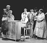 Kyle Primous as musician Coalhouse Walker leads - the JCCs cast of Ragtime, the Musical.