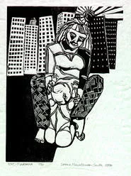 Leena Nevalainen-Smiths linoleum prints break the mold of - Drer and Kollwitz. (Through January 29 at Loganberry - Books.)