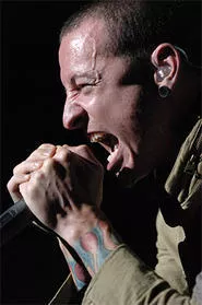 Linkin Park's Mike Shinoda rages at Blossom on Friday, August 17. - WALTER NOVAK
