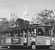 Lolly the Trolley takes in the sites.