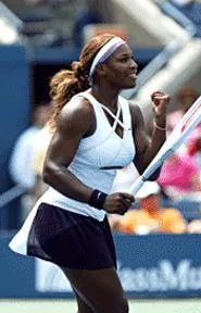 Love to love you, baby. Serena Williams causes a racket at the Q.
