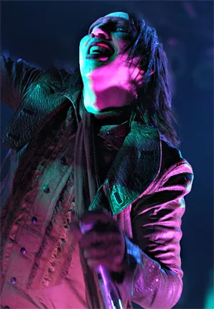 Marilyn Manson at the House of Blues on February 1. Watch a slide show from the concert here. - WALTER NVOAK