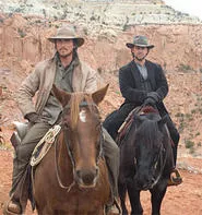 Marlboro man redux: Christian Bale (left) and Russell Crowe.