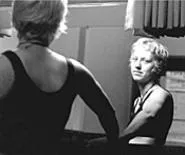 Mirror image: Singer-songwriter Ana Egge checks - herself before her Wednesday Beachland Tavern - appearance.