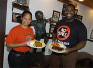 Next time you crave 'cue, have some pulled pork or baby-back rib steak with Sabrina and Bubba. - WALTER NOVAK