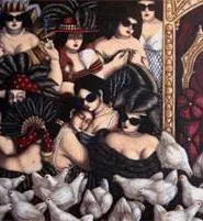 On view at 1point618 Gallery: Living Without a Rooster - and other works by Augusto Bordelois.