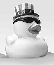 One of the stars of the Rubber Ducky Derby.