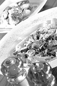 Pasta and . . . crab cakes? At Johnny D's, yes indeed. - WALTER NOVAK
