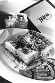 Pastitsio, one of Niko's many specialties. - WALTER NOVAK