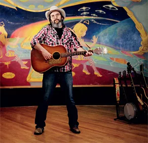 "Please welcome the next contestant at the Merryville Talent Show — Steve Earle."
