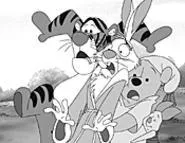 Pooh and friends shudder in the presence of the - Heffalumps.
