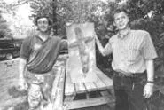 Prehistoric fish are biting for Gale (left) and Gall. - WALTER NOVAK