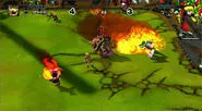 Raging flames put the fun back in soccer.