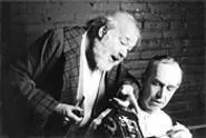Reuben Silver (with Allan Byrne, right) as Davies, likely the darkest role of - the actor's career.