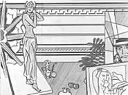 Roy Lichtenstein's "Study for 'Artist's Studio With - Model,'" part of the art museum's Drawing Modern - exhibit (Tuesday).
