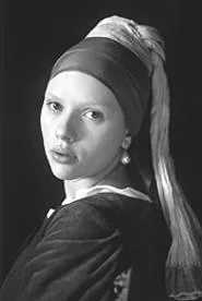 Scarlett Johansson's likeness to the painting is - uncanny.