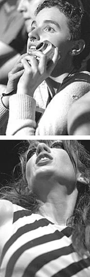 Seen May 10, at the Agora: Garbage's Shirley Manson - and a rapt fan (top). - WALTER NOVAK