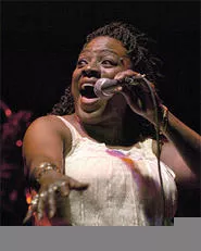 Sharon Jones at the Dap-Kings' December 29 Beachland show. - WALTER NOVAK