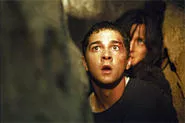 Shia LaBeouf and Carrie-Anne Moss look suitably disturbed.