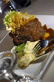 Short ribs at Thyme: It's comfort food for cool palates. - WALTER NOVAK