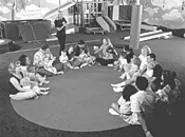 Soon these kids will be dancing, singing, and jumping around the library.