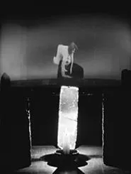 "Striding Crawling," hologram by Simone Forti.