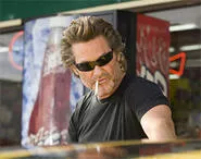 Stuntman Mike (Kurt Russell) considers who to run over next.