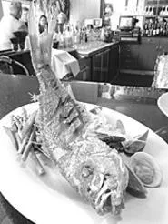 Tempura-battered Thai snapper is one of the less - seaworthy entres. - WALTER NOVAK