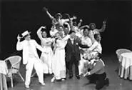The 12-member cast bursts into one of those old dance sensations.
