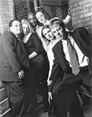 The company (from left): George Caleodis, Jack - Hourigan, Quinn Patterson, Dana Quercioli, Colleen - Doyle, and Cody Dove.
