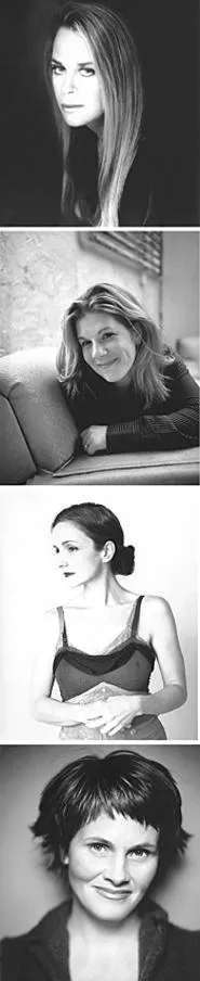 The gal pals of the Singer-Songwriters Tour (from top): - Mary Chapin Carpenter, Dar Williams, Patty Griffin, - and Shawn Colvin (Friday).