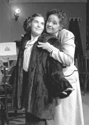 The gifted ensemble includes Heather Farr (Anne) and Paula Duesing (Mrs. Van Daan).