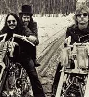 The James Gang, 1970 (from left): Jim Fox, Dale Peters, and Joe Walsh.