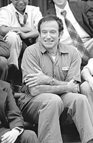 The janitor who befriends 13-year-old Tommy keeps - slipping into Robin Williams impressions.
