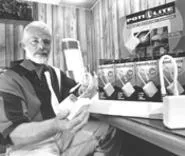 The royal flush: Don Horn with a stack of his 20,000 pottyless Poti-Lites. - WALTER NOVAK
