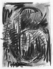 The six in Johns's "Ten Numbers" (1960) is enmeshed - in charcoal and graphite.