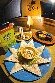 The star of the show, the signature quesadilla, earns hearty applause. - WALTER NOVAK