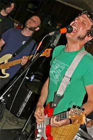 The veins in Steve Krakow's neck pulse with acid rock. - LOU MUENZ